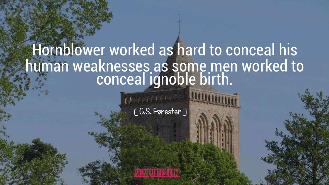 Conceal quotes by C.S. Forester