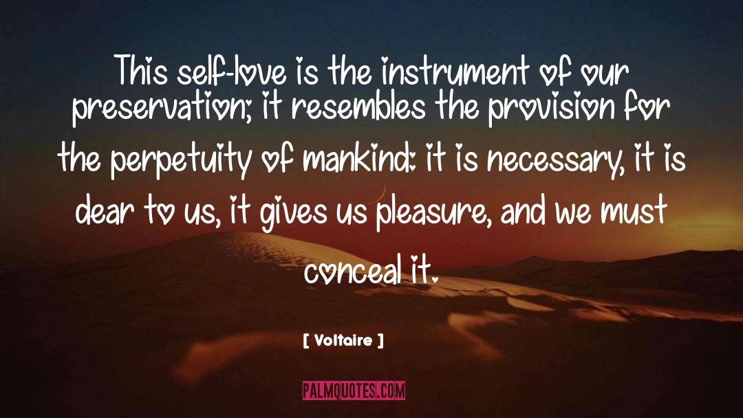 Conceal quotes by Voltaire