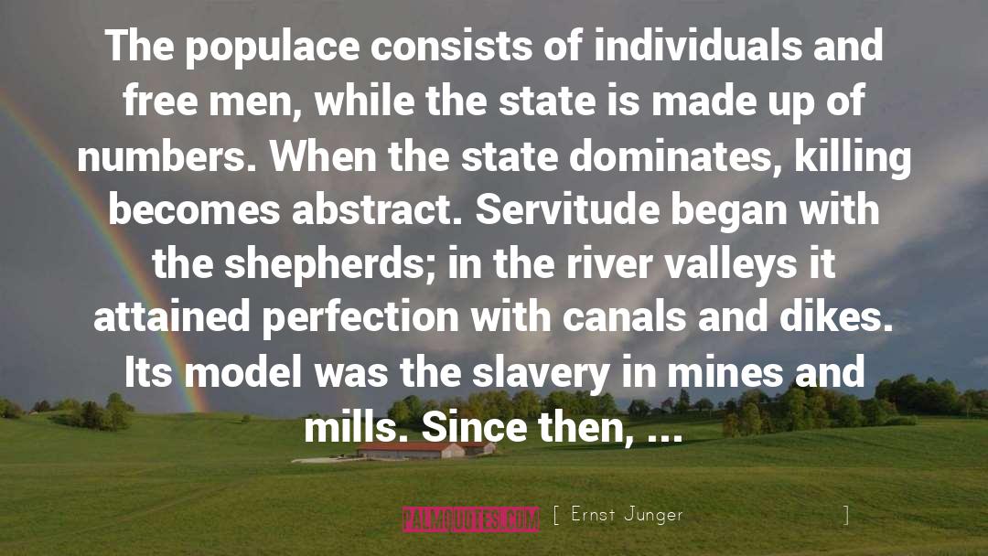 Concealing quotes by Ernst Junger