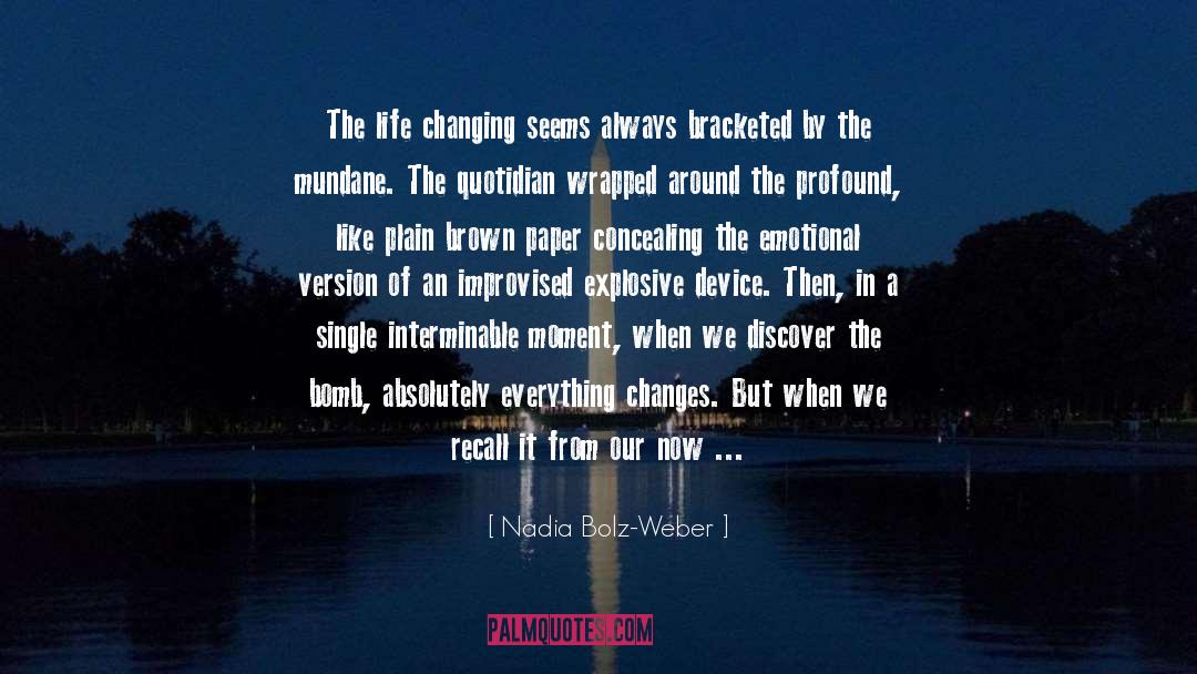 Concealing quotes by Nadia Bolz-Weber