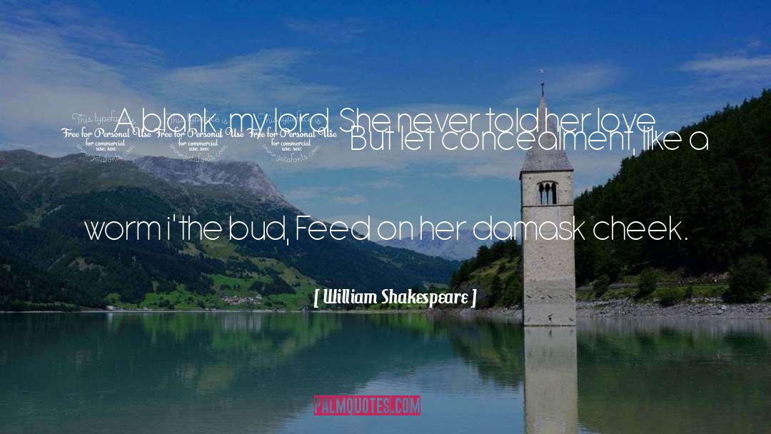 Concealment quotes by William Shakespeare