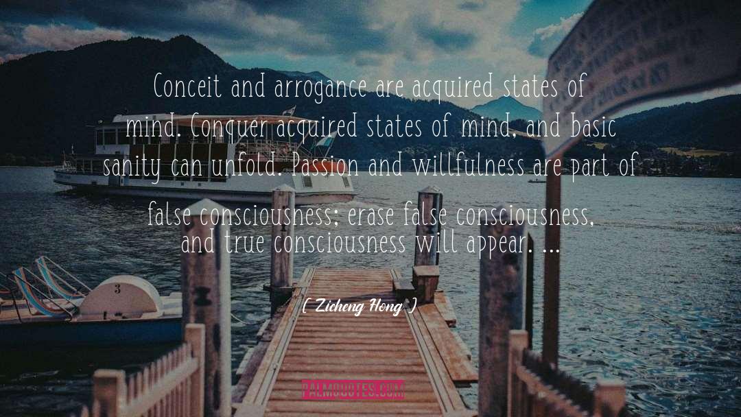 Conceit quotes by Zicheng Hong