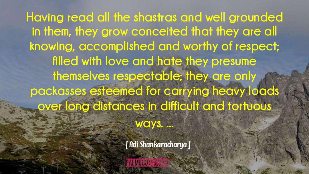 Conceited quotes by Adi Shankaracharya