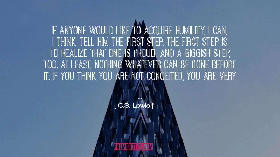 Conceited quotes by C.S. Lewis