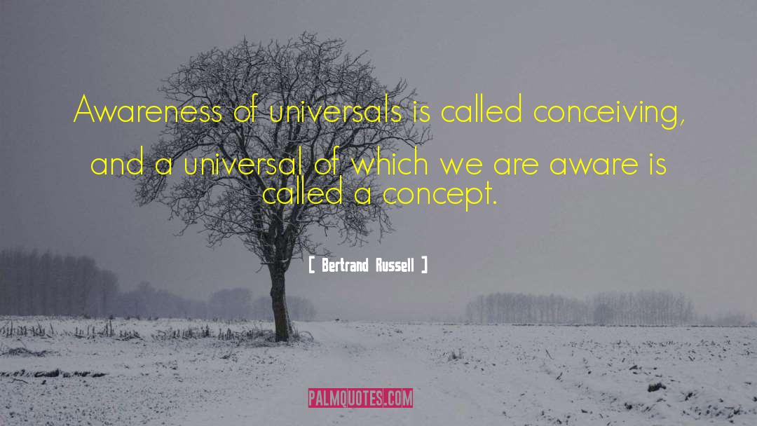 Conceiving quotes by Bertrand Russell