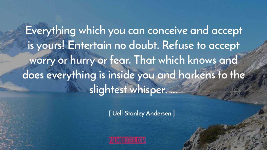 Conceiving quotes by Uell Stanley Andersen