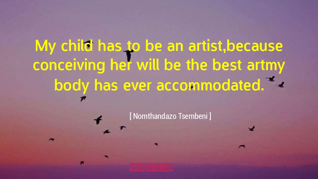 Conceiving quotes by Nomthandazo Tsembeni