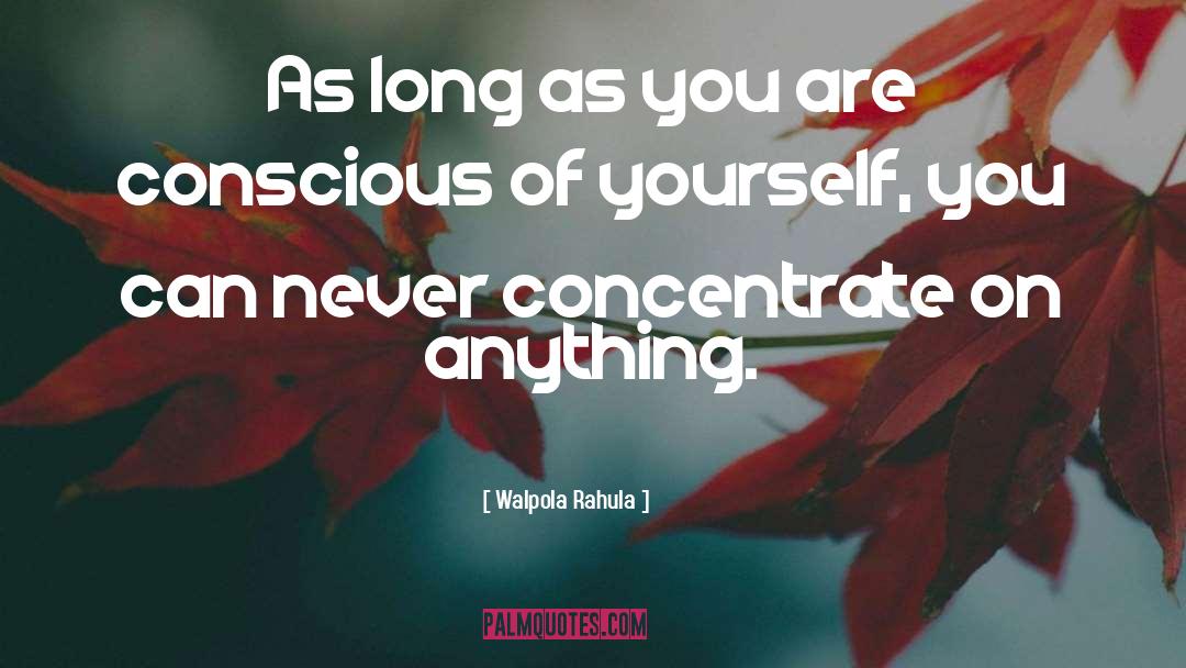 Concentrate quotes by Walpola Rahula