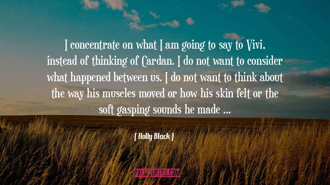 Concentrate quotes by Holly Black