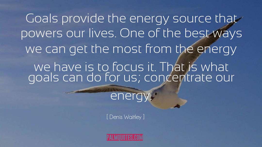 Concentrate quotes by Denis Waitley