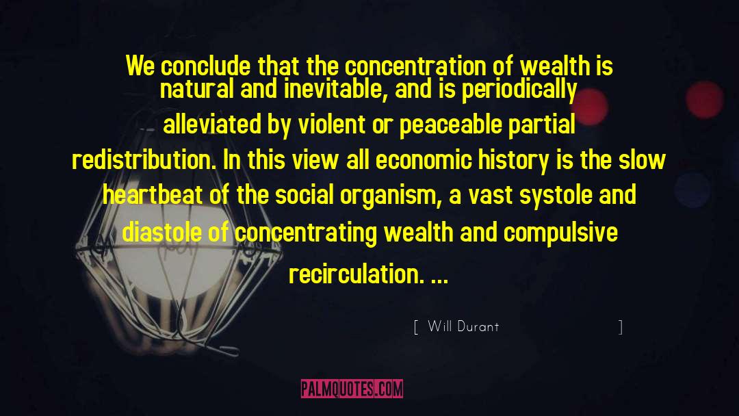Concentration Of Wealth quotes by Will Durant