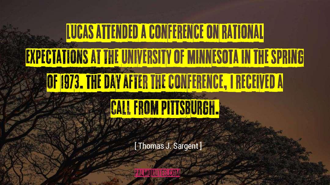 Concentus Conference quotes by Thomas J. Sargent