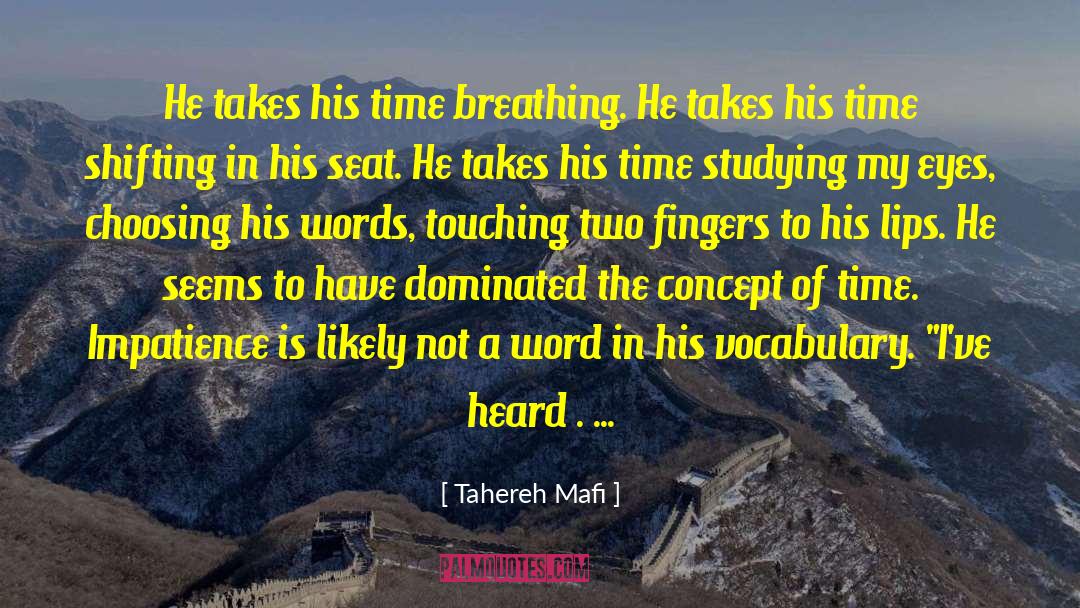 Concept Of Time quotes by Tahereh Mafi