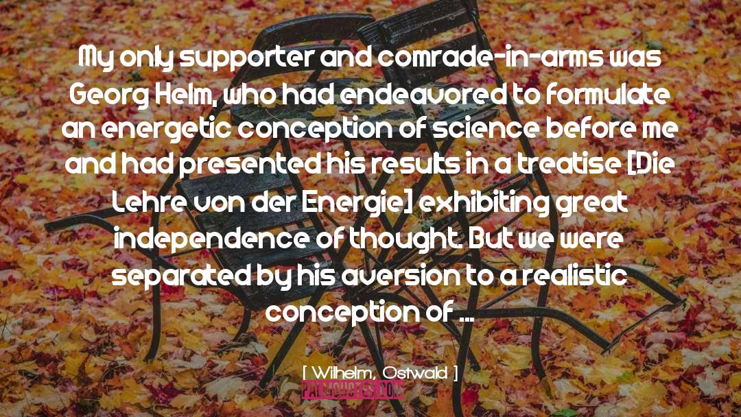 Conception quotes by Wilhelm, Ostwald