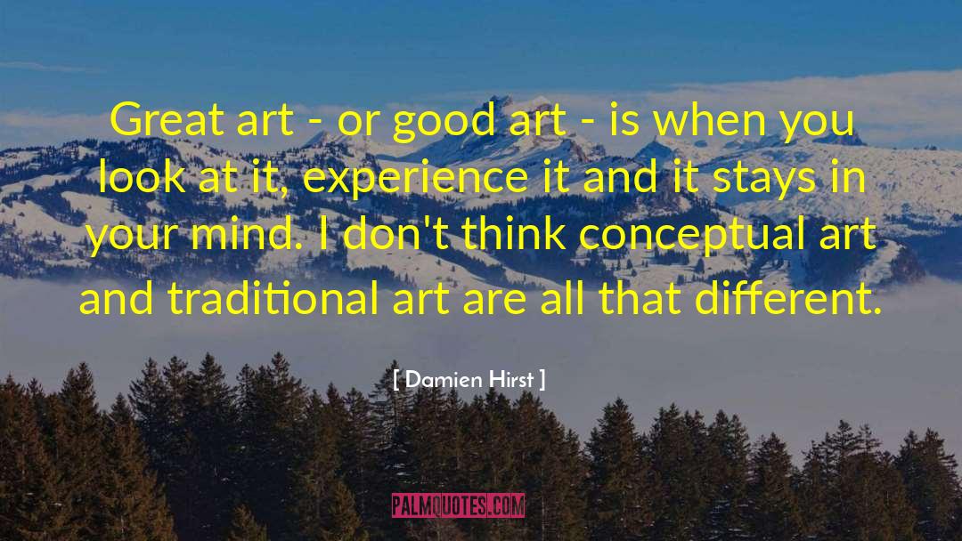 Conceptual Art quotes by Damien Hirst