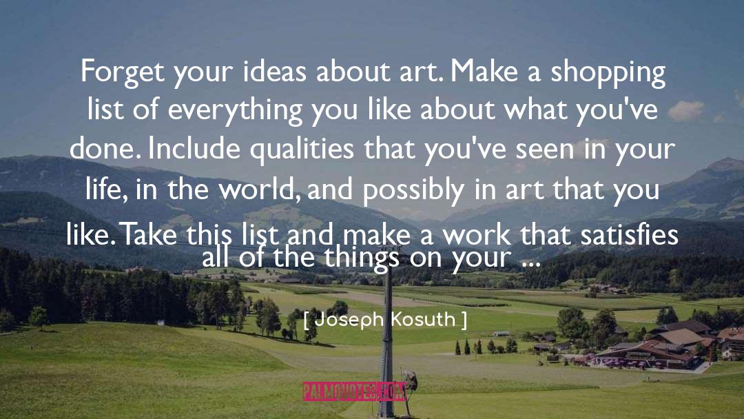 Conceptual Art quotes by Joseph Kosuth