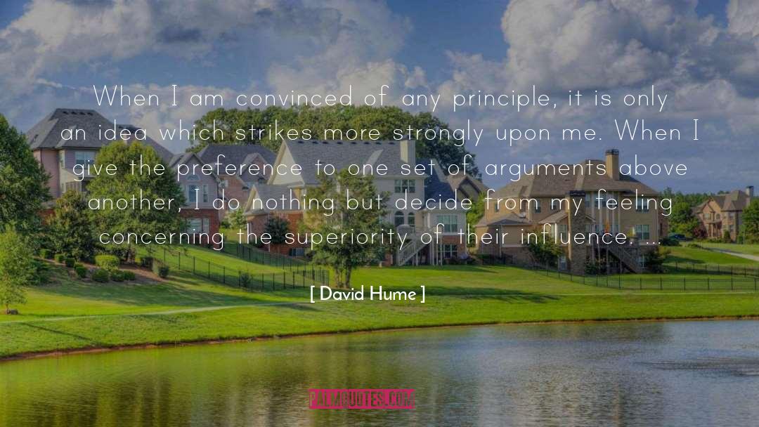 Concerning quotes by David Hume