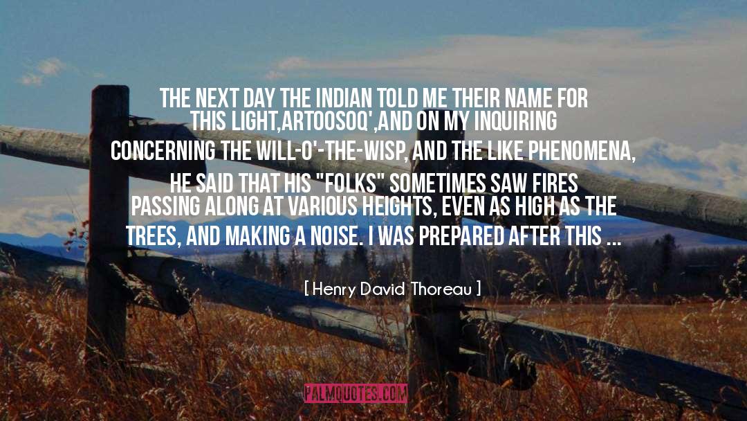 Concerning quotes by Henry David Thoreau