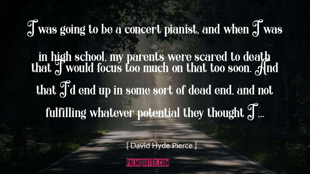 Concert quotes by David Hyde Pierce