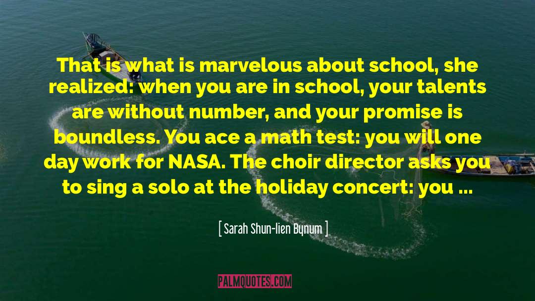 Concert quotes by Sarah Shun-lien Bynum