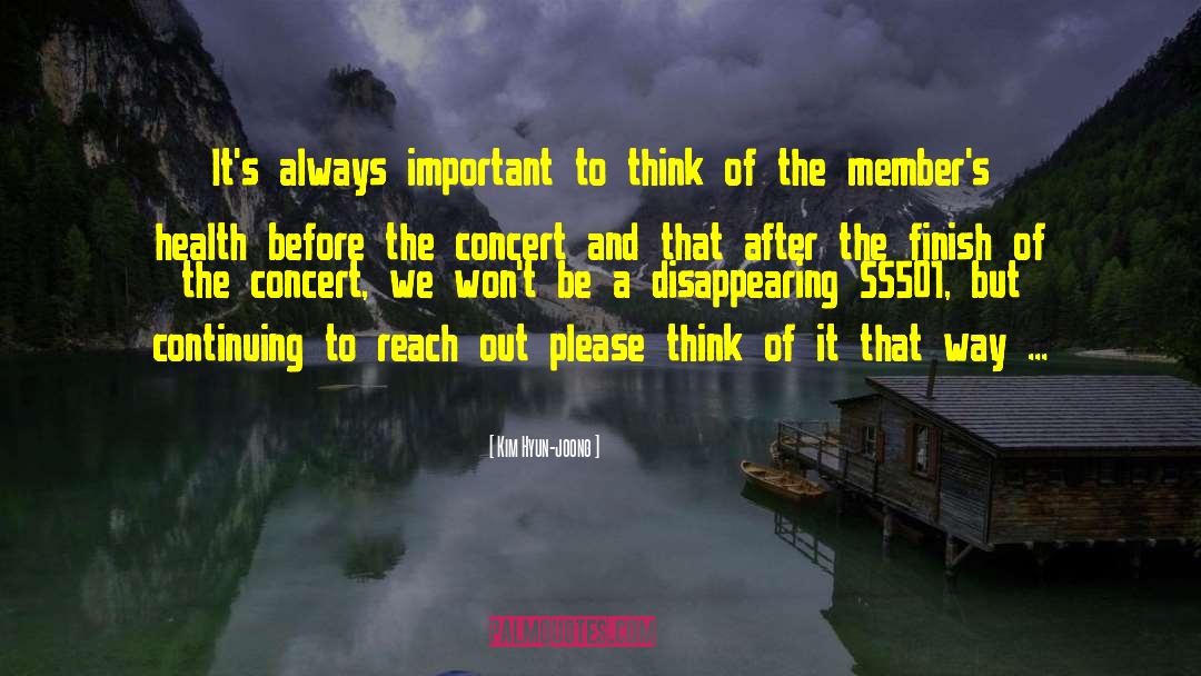 Concert Ticket quotes by Kim Hyun-joong