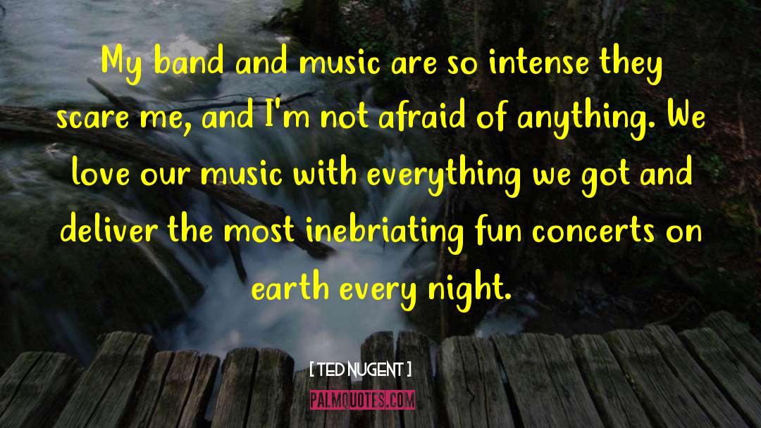 Concerts quotes by Ted Nugent