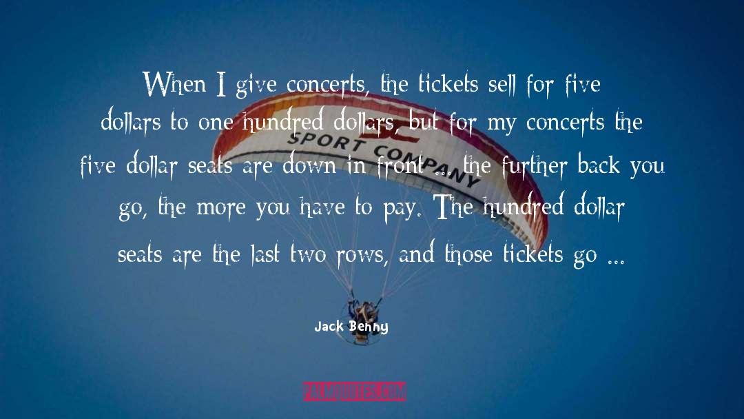 Concerts quotes by Jack Benny