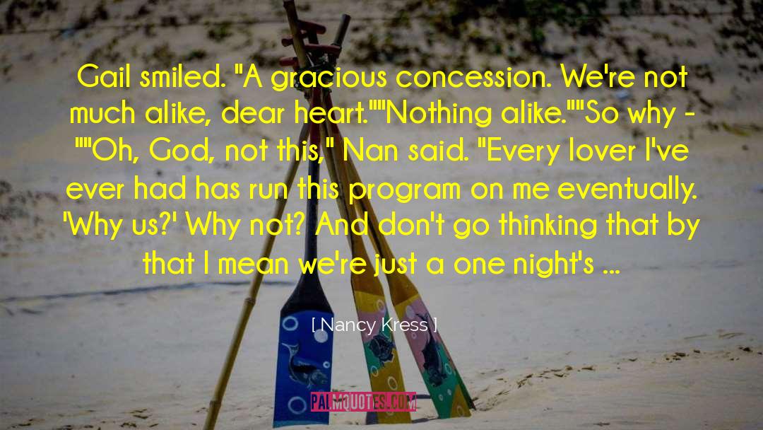 Concession quotes by Nancy Kress