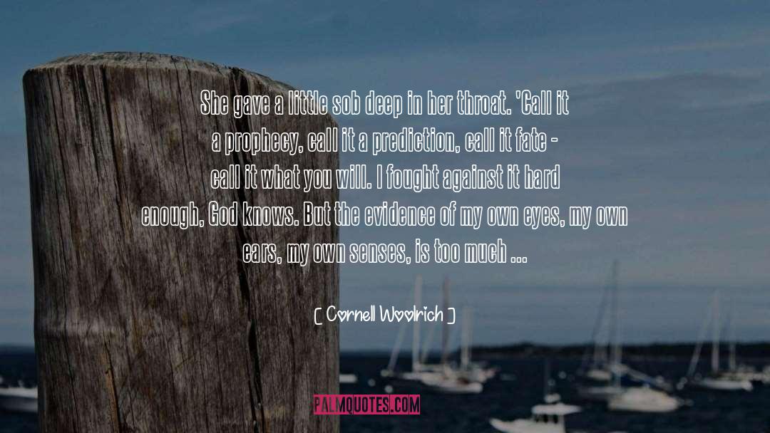 Conclusion Before Evidence quotes by Cornell Woolrich