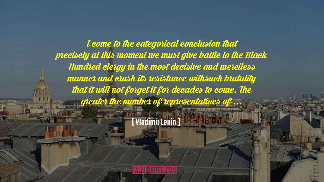 Conclusion In Science quotes by Vladimir Lenin