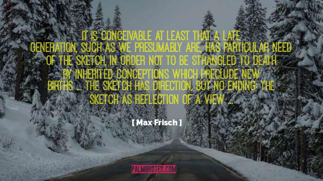 Conclusive quotes by Max Frisch