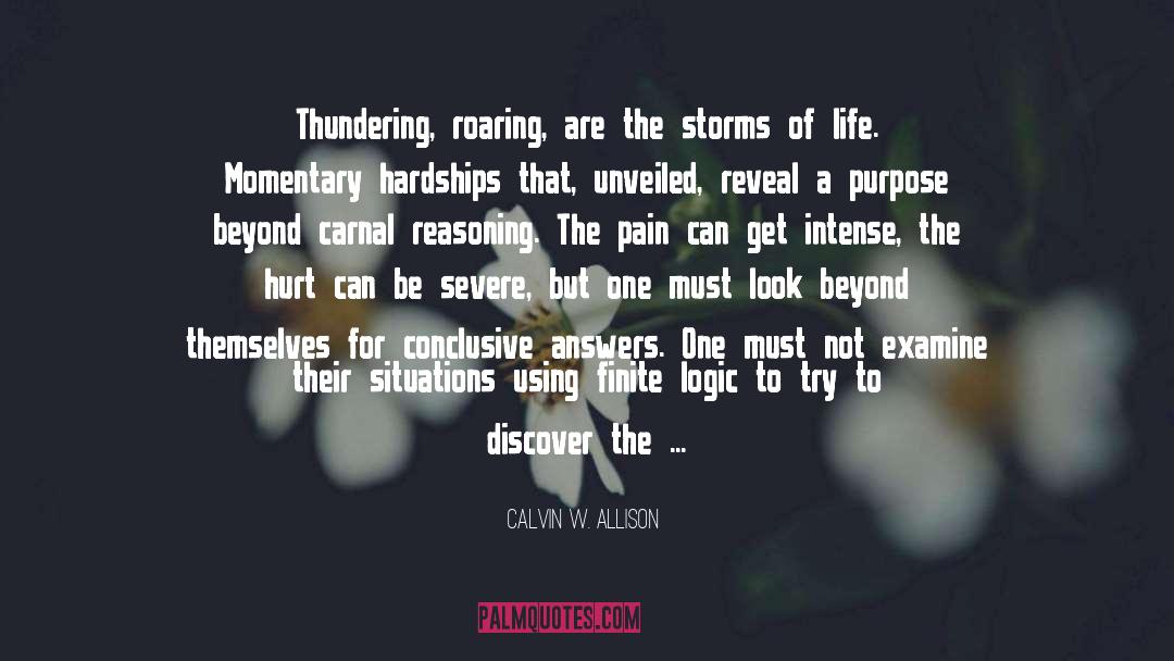 Conclusive quotes by Calvin W. Allison