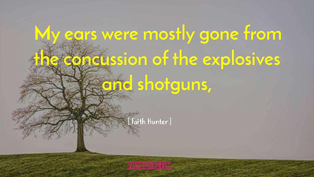 Concussion quotes by Faith Hunter