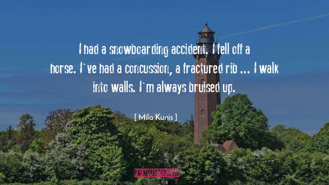 Concussion quotes by Mila Kunis