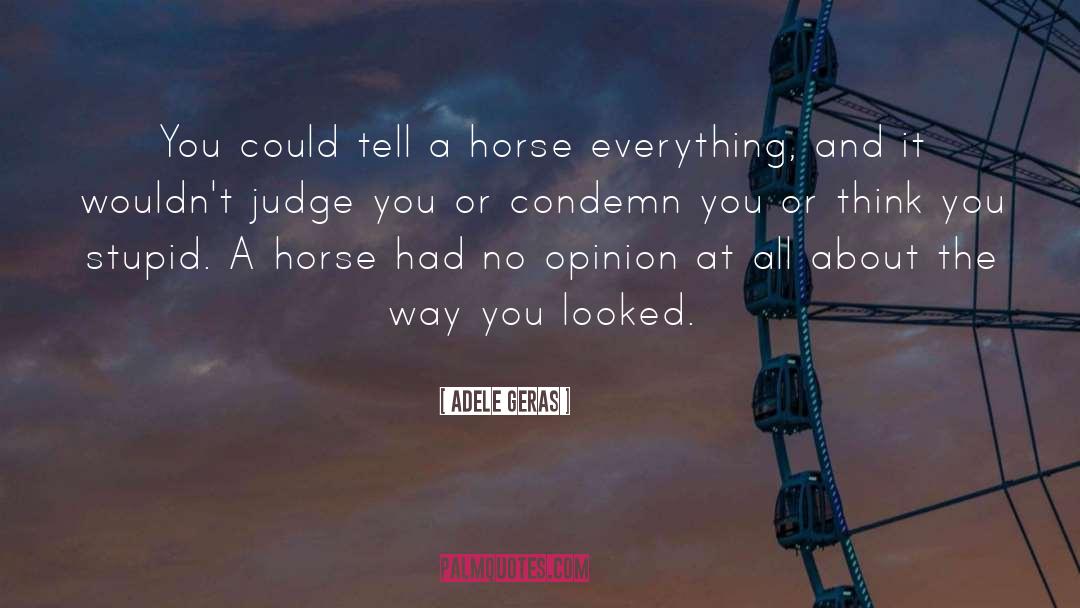Condemn quotes by Adele Geras