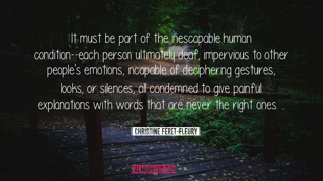 Condemned quotes by Christine Féret-Fleury