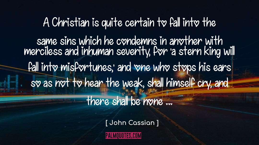Condemns quotes by John Cassian
