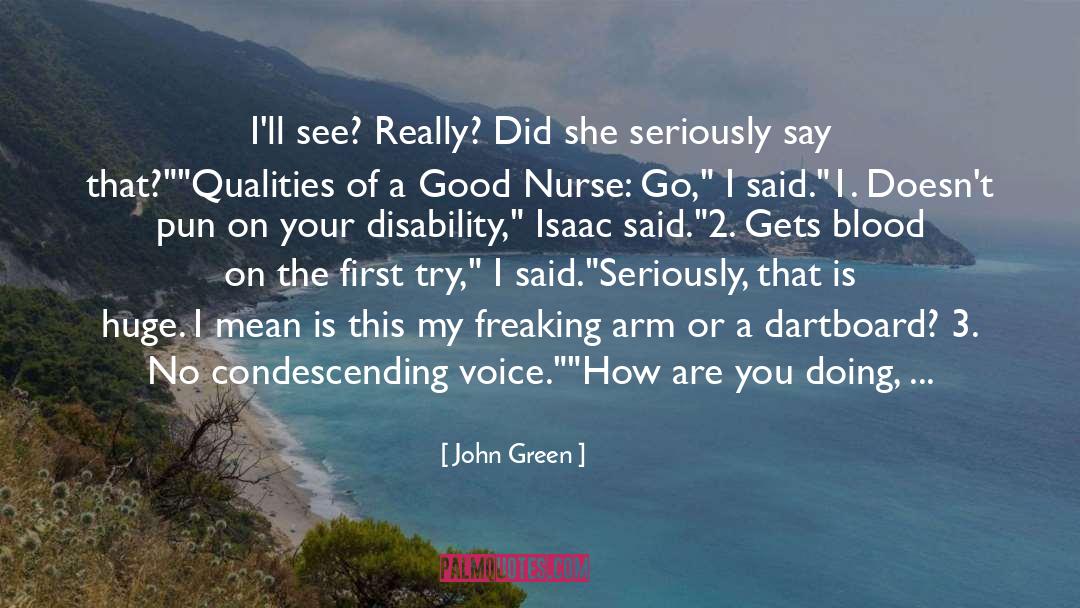Condescending quotes by John Green
