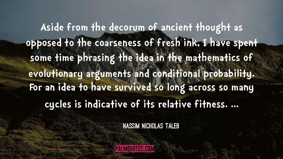 Conditional quotes by Nassim Nicholas Taleb