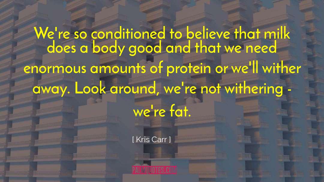 Conditioned quotes by Kris Carr