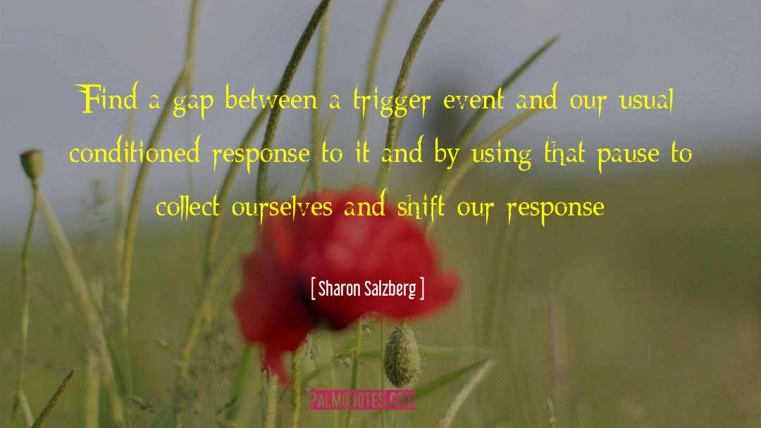 Conditioned Response quotes by Sharon Salzberg