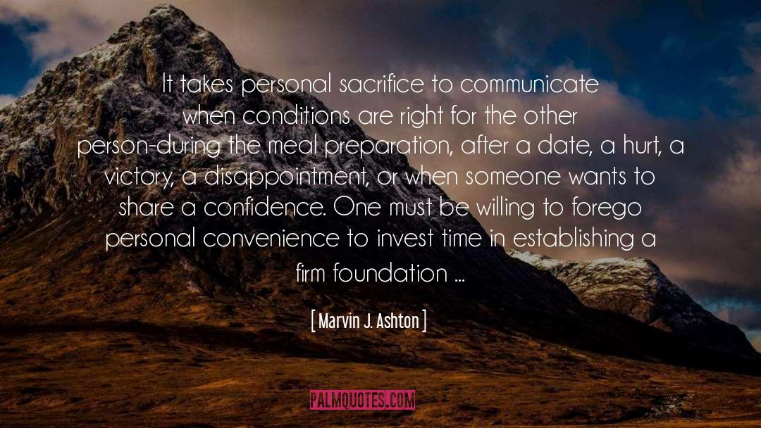 Conditions quotes by Marvin J. Ashton