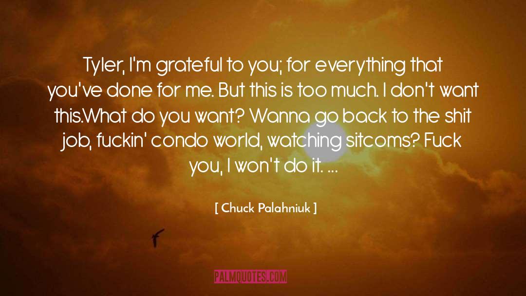 Condo quotes by Chuck Palahniuk