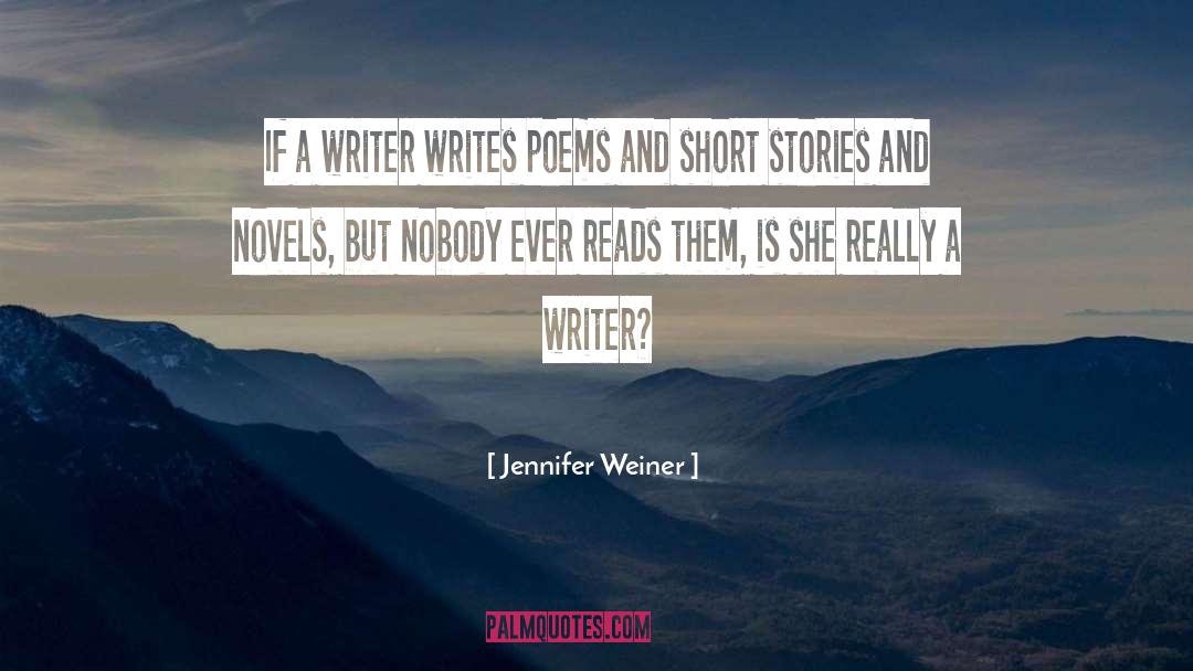 Condolences Poems quotes by Jennifer Weiner