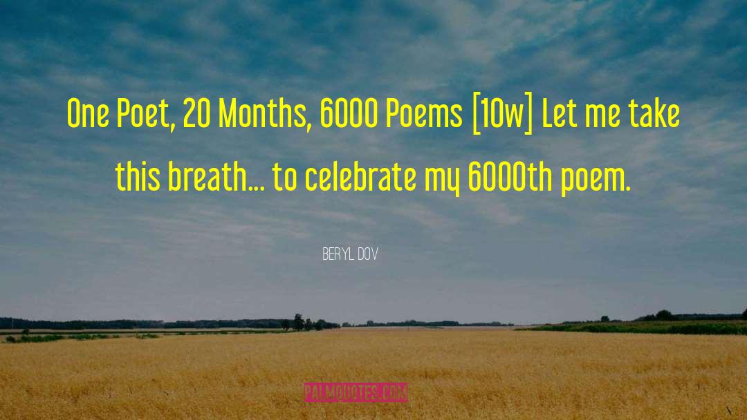 Condolences Poems quotes by Beryl Dov
