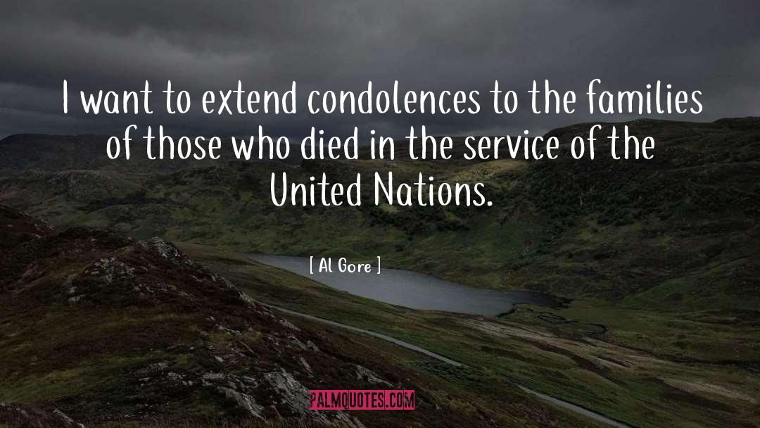 Condolences quotes by Al Gore