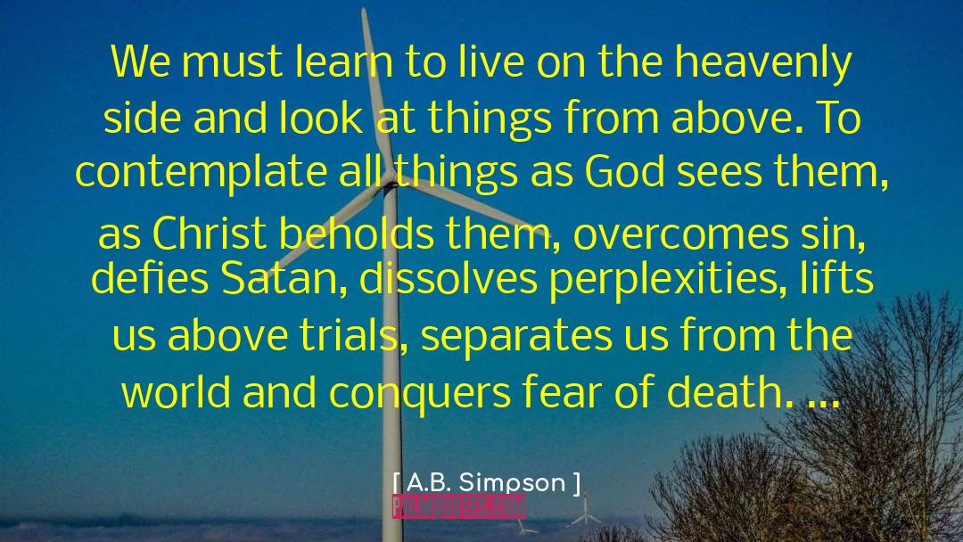 Condolences quotes by A.B. Simpson