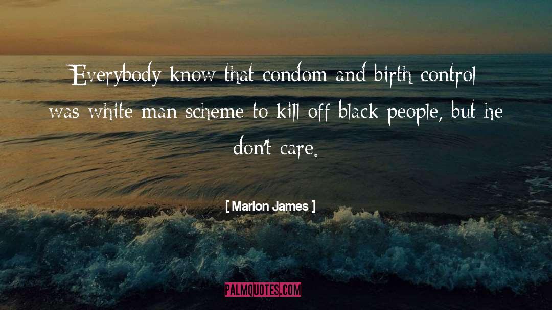 Condom quotes by Marlon James