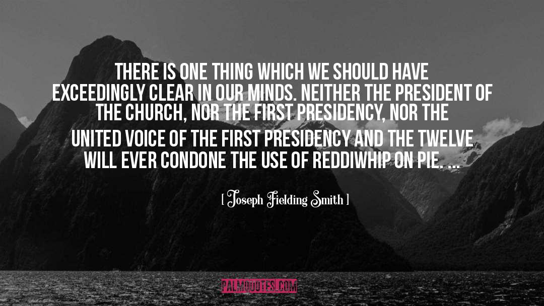 Condone quotes by Joseph Fielding Smith