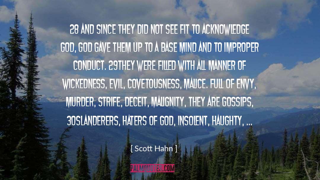 Conduct quotes by Scott Hahn